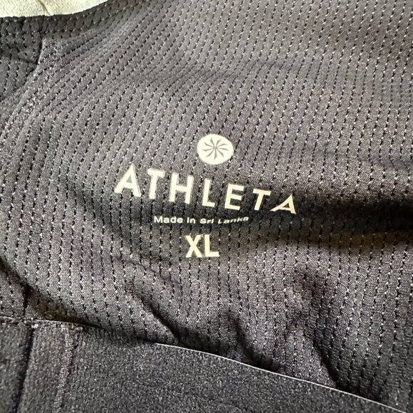 Athleta Floral Crush Workout Tank Top Black & White Size Womens X-Large - Picture 5 of 5